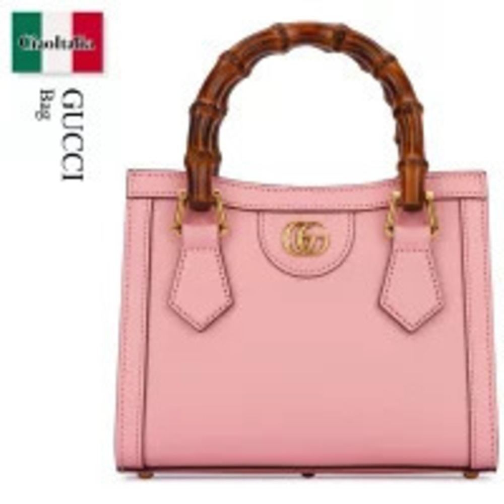 Gucci Diana Tote Bag pink leather